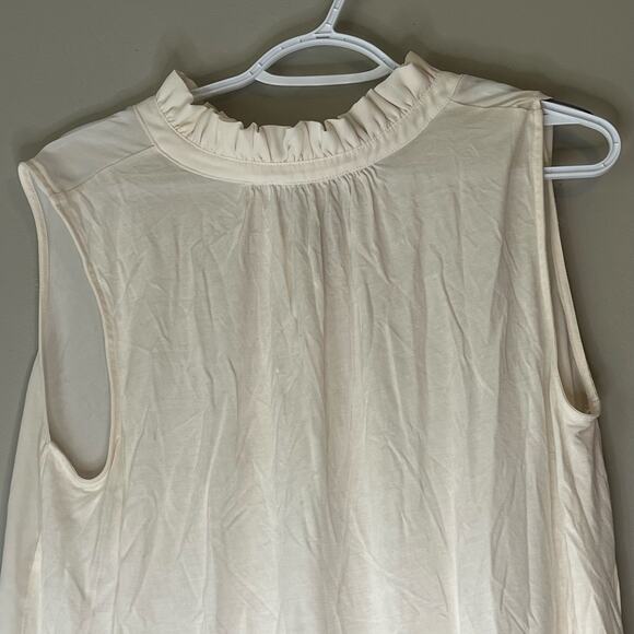 Loft Cream Tank Top Size Large - Picture 6 of 11